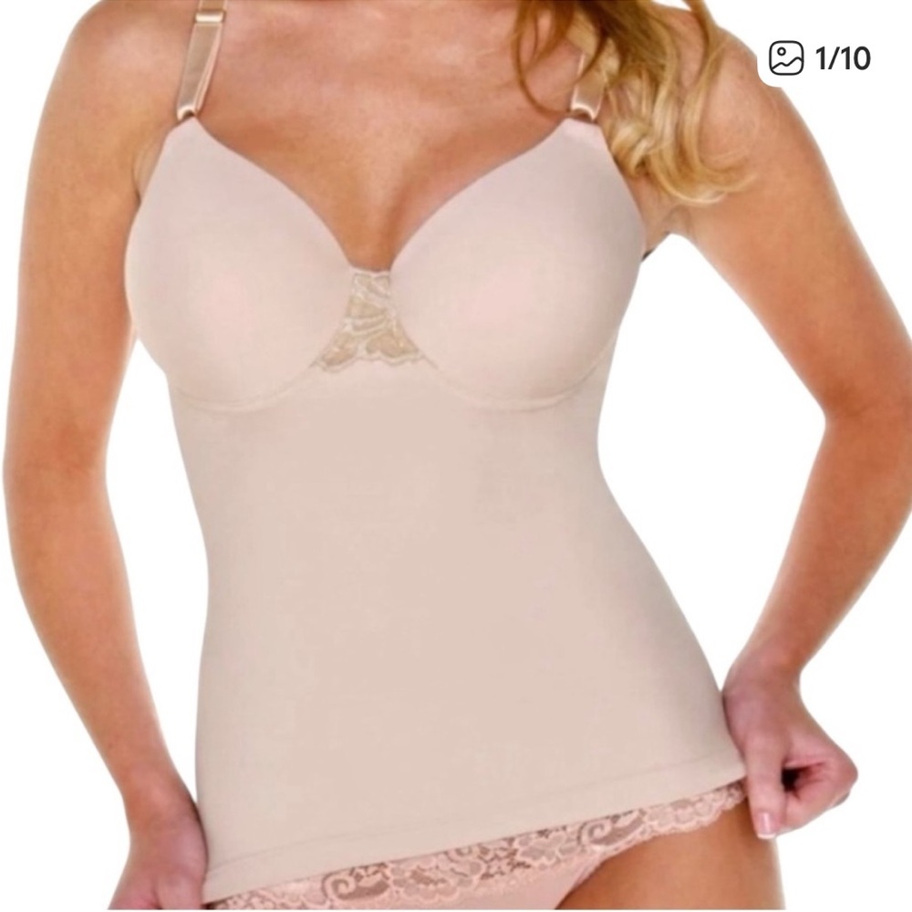 Shapeez Tankee Nude Unbelievebra Body Smoothing Shapewear Bra